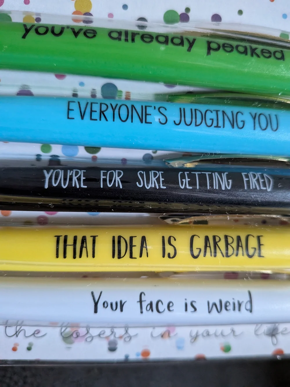 Pen Set Demotivational For The Loaera In Your Life